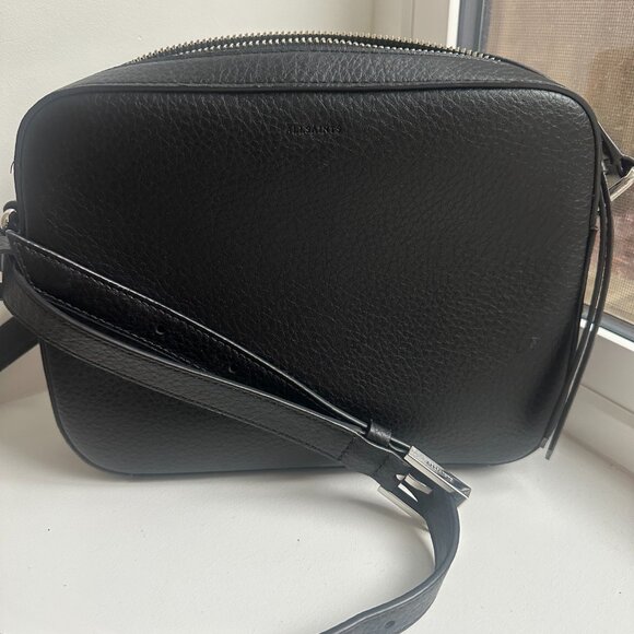 All Saints - Black Leather Bag - Picture 2 of 3